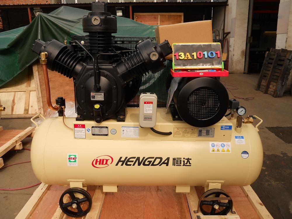 Stationary Lubricated 15KW Air Booster 10bar Oil Free Piston Air Compressor