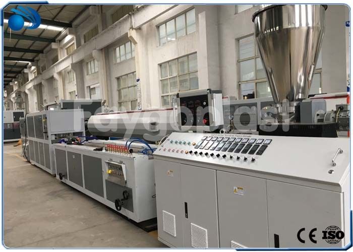 Automatic Plastic Profile Production Line Extrusion Machine For PVC / WPC Raw Materials