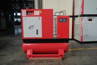 Low Decibel 10hp Small Rotary Screw Air Compressor With Tank / Dryer High Efficiency
