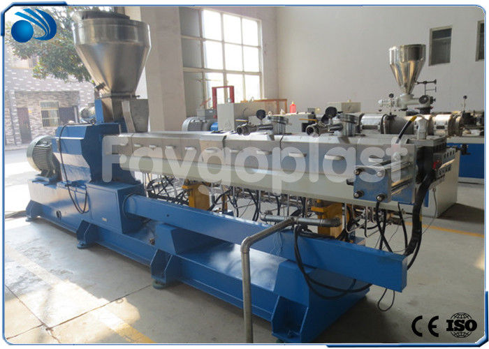 Twin Screw Compounding Plastic Extruder Machine For PP Sheet / HDPE Pipe Production