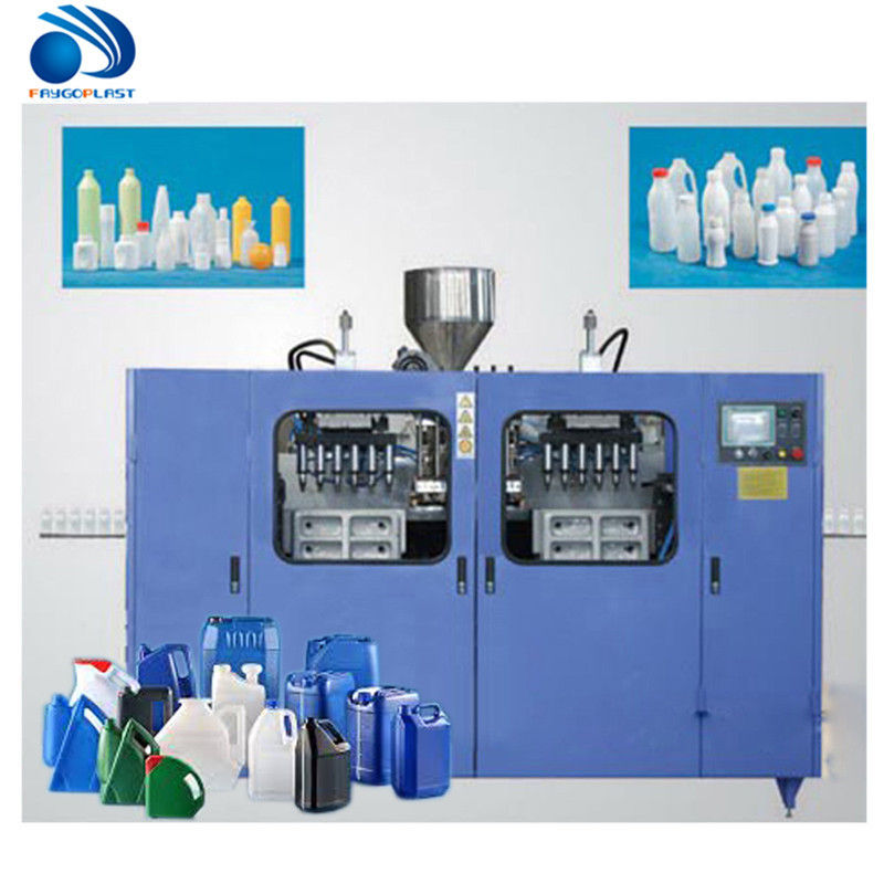 Double Station Extrusion Blow Molding Machine For Diary / Milk Bottles 0.35L