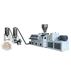 PVC UPVC CPVC Plastic Pellet Extruder Machine With Hot Cutting System