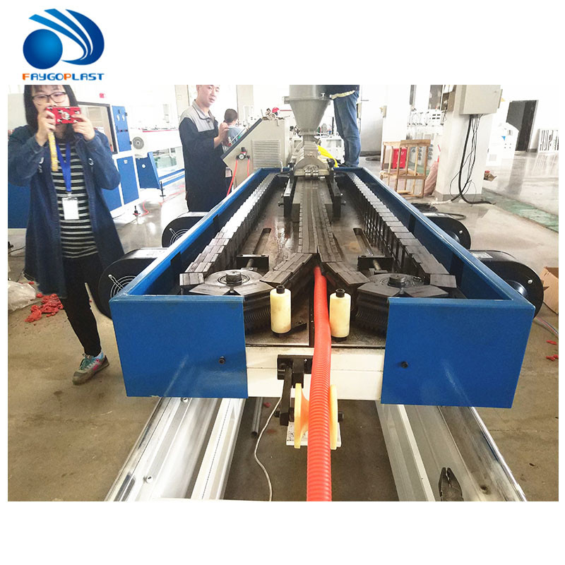 High Speed Corrugated Pipe Making Machine Line For Water Soft Hose Tube